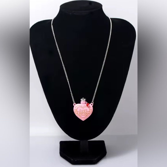 3 For $35 Love Potion Silver Tone Heart Bottle Bohemian Pendant Necklace - Picture 3 of 10